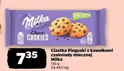 Netto Ciastka Pieguski Milka z kawałkami czekolady mlecznej Mondelez oferta