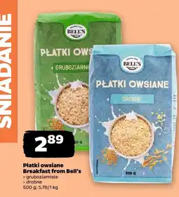 Netto Płatki owsiane gruboziarniste Breakfast from Bell's oferta