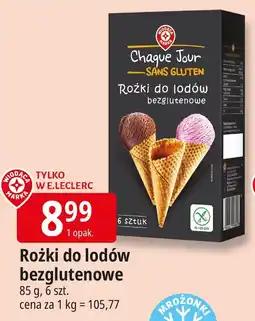 E.Leclerc Rożki do lodów bezglutenowe Chaque Jour oferta