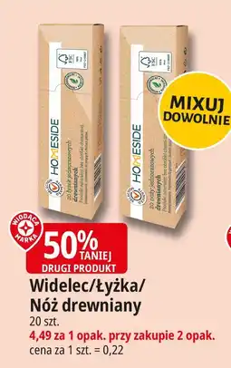E.Leclerc Widelec/łyżka/nóż drewniany Homeside oferta