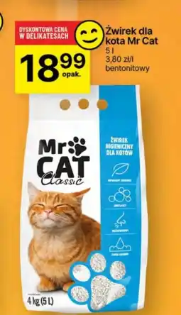 Delikatesy Centrum Żwirek bentonitowy Mr Cat oferta