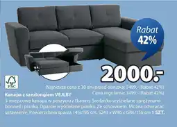 JYSK Kanapa z szezlongiem VEJLBY oferta