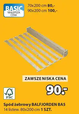 JYSK Spód żebrowy BALFJORDEN BA5 oferta