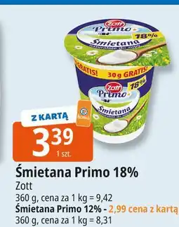 E.Leclerc Śmietana 12% Zott Primo oferta