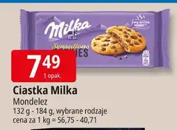 E.Leclerc Ciastka z kawałkami czekolady Milka Cookies Sensations oferta