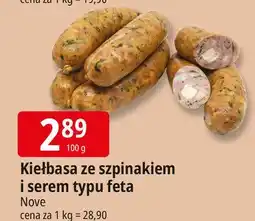 E.Leclerc Kiełbasa ze szpinakiem i fetą Nove oferta