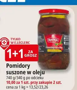 E.Leclerc Pomidory suszone w oleju z ziołami Wiodąca Marka Rustica oferta