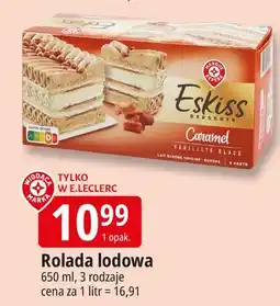 E.Leclerc Rolada lodowa caramel Wiodąca Marka Eskiss oferta
