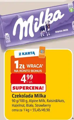 E.Leclerc Czekolada biała Milka oferta