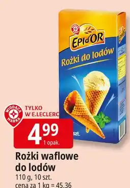 E.Leclerc Rożki do lodów Wiodąca Marka Epi D'or oferta