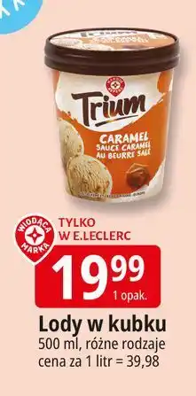 E.Leclerc Lody caramel Wiodąca Marka Trium oferta
