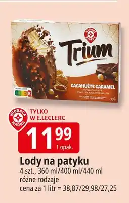 E.Leclerc Lody caramael Wiodąca Marka Trium oferta