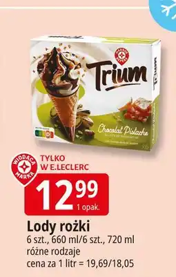 E.Leclerc Lody czekoladowo-pistacjowe Wiodąca Marka Trofic oferta