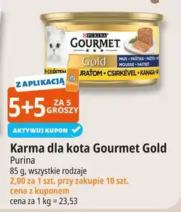 E.Leclerc Karma dla kota kurczak Purina Gourmet Gold oferta