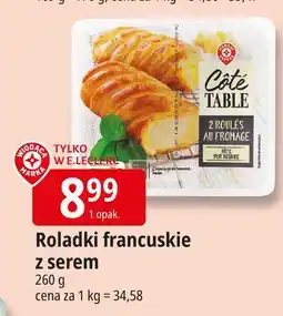 E.Leclerc Roladki francuskie z serem Wiodąca Marka Cote Table oferta