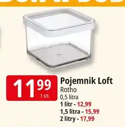 E.Leclerc Pojemnik kwadratowy loft 2 l Rotho oferta
