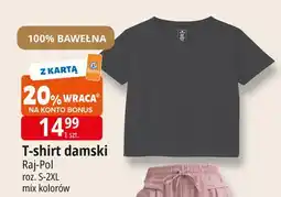 E.Leclerc T-shirt damski s-2xl Raj-Pol oferta