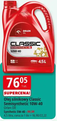 E.Leclerc Olej silnikowy platinum synthetic 5w-40 Orlen Oil oferta