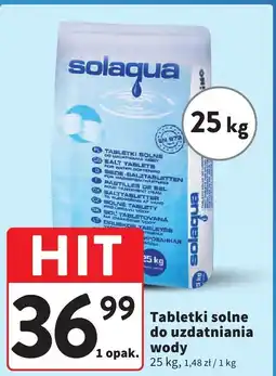 Intermarche Tabletki solne do uzdatniania wody Solaqua oferta