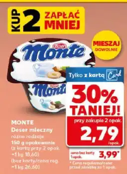 Kaufland Deser mleczny Monte oferta