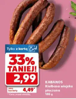 Kaufland Kiełbasa wiejska pieczona Kabanos Kaufland oferta