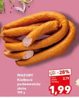 Kaufland Kiełbasa podwawelska złota Mazury Kaufland oferta