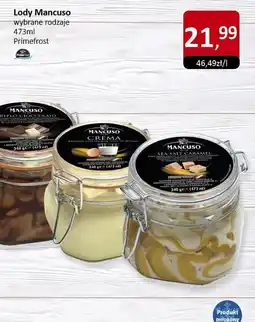 Market Point Lody Mancuso wybrane rodzaje Primefrost oferta