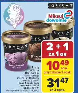 Carrefour Lody Grycan różne rodzaje oferta