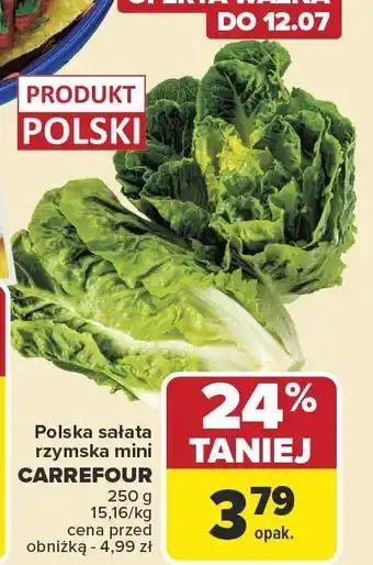 Carrefour Sałata rzymska mini Carrefour oferta
