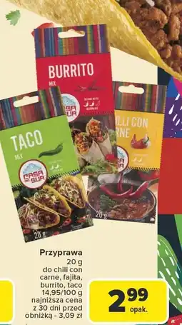 Carrefour Przyprawa do chili con carne, fajita, taco Casa Del Sur oferta