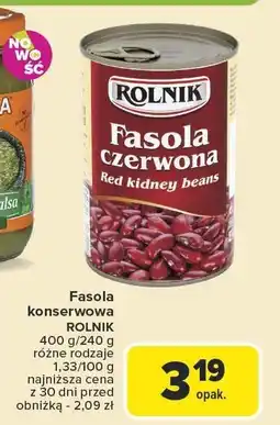 Carrefour Fasola czerwona konserwowa Rolnik oferta