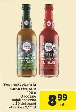 Carrefour Sos meksykański Casa Del Sur 3 rodzaje oferta