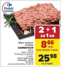 Carrefour Mięso mielone z indyka Carrefour 500g oferta