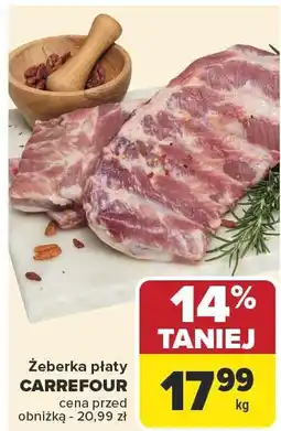 Carrefour Żeberka płaty Carrefour oferta