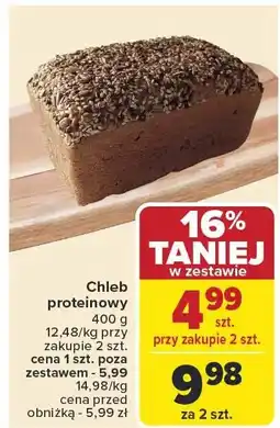 Carrefour Market Chleb proteinowy 400g Carrefour Market oferta
