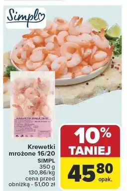 Carrefour Market Krewetki mrożone 16/20 Simply oferta