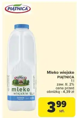 Carrefour Mleko wiejskie Piątnica oferta