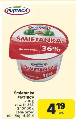 Carrefour Śmietanka Piątnica 36% oferta