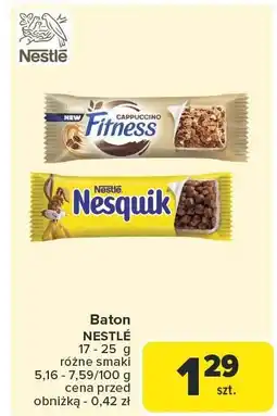 Carrefour Baton NESTLE NESQUIK, FITNESS oferta
