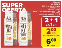 Carrefour Makaron AS BABUNI oferta