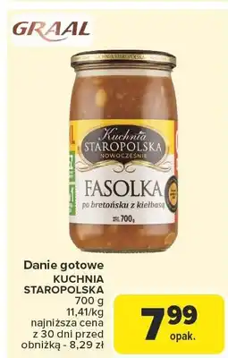 Carrefour Danie gotowe KUCHNIA STAROPOLSKA fasolka po bretońsku oferta