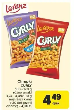 Carrefour Chrupki Curly Lorenz oferta
