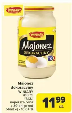 Carrefour Market Majonez dekoracyjny WINIARY oferta