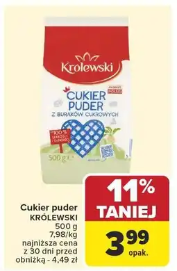 Carrefour Cukier puder Królewski oferta