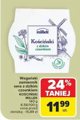 Carrefour Ser wegański z dzikim czosnkiem Kościński Millek oferta