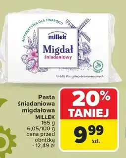 Carrefour Pasta śniadaniowa migdałowa Millek oferta