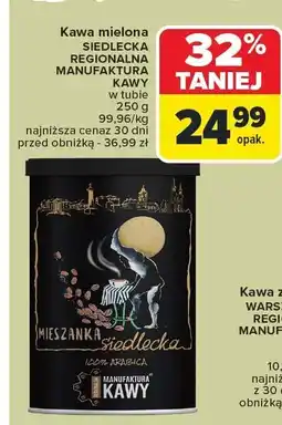Carrefour Kawa mielona Mieszanka Siedlecka Regionalna Manufaktura Kawy oferta