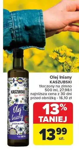 Carrefour Olej lniany KASZUBSKI oferta