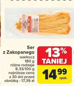 Carrefour Ser oscypek z Zakopanego warkocz Carrefour oferta