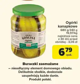 Carrefour Ogórki kanapkowe Polska Gościna oferta